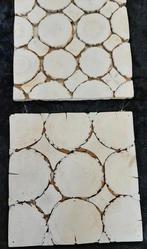 houtschijfpaneel decoratie, Ophalen, Gebruikt