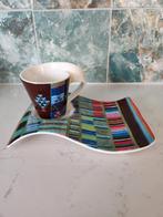 Espresso kop en schotel Villeroy en Boch, Huis en Inrichting, Keuken | Servies, Ophalen of Verzenden, Zo goed als nieuw, Overige stijlen