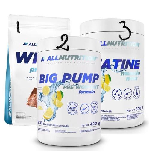 Gym set- proteins-creatine-preworkout, Sport en Fitness, Gezondheidsproducten en Wellness, Nieuw, Ophalen of Verzenden