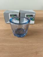 Kosta Boda blauw waxinelichtje, Antiek en Kunst, Ophalen of Verzenden