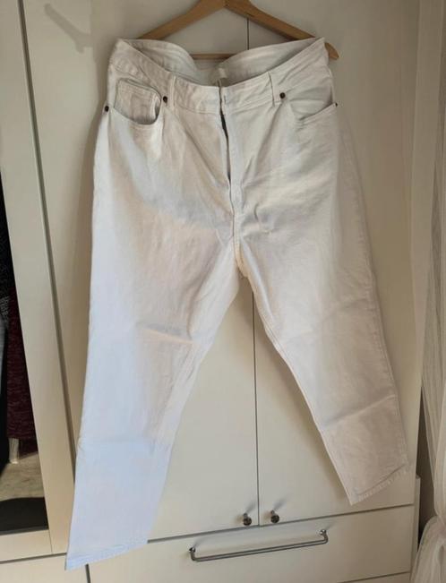 H&M curvy EU 50 white jeans women fit plus size curvy, Kleding | Dames, Broeken en Pantalons, Zo goed als nieuw, Maat 46/48 (XL) of groter