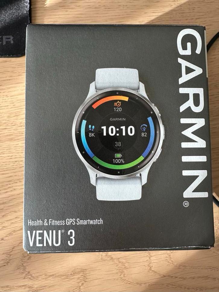 Garmin Venu 3 - Zo goed als nieuw!, Sieraden, Tassen en Uiterlijk, Smartwatches, Ophalen of Verzenden, Waterdicht, Afstand, Zo goed als nieuw
