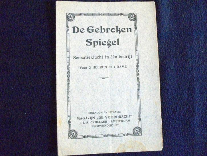 Klucht voor "Tussen de Schuifdeuren". ca. 1910, Antiek en Kunst, Curiosa en Brocante, Ophalen of Verzenden