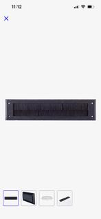 Tochtklep binnen zwart, Tuin en Terras, Brievenbussen, Ophalen of Verzenden, Zo goed als nieuw, Kunststof