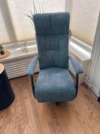Relaxfauteuil - Blauw - Handbediend, Huis en Inrichting, Fauteuils, Ophalen, Gebruikt, 75 tot 100 cm, Stof