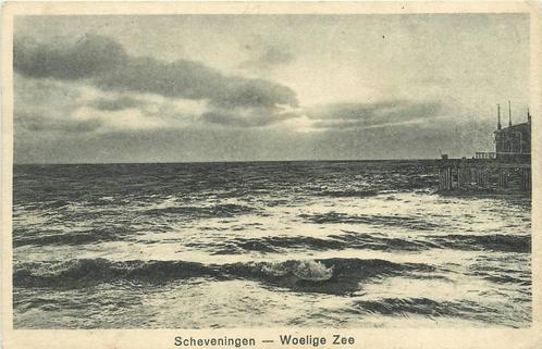(388-457-011) Scheveningen Woelige Zee, Verzamelen, Ansichtkaarten | Nederland, Zuid-Holland, Verzenden