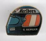Marlboro G. Berger racehelm PIN ( BLAD6_635 ), Verzamelen, Speldjes, Pins en Buttons, Verzenden, Zo goed als nieuw, Sport, Speldje of Pin