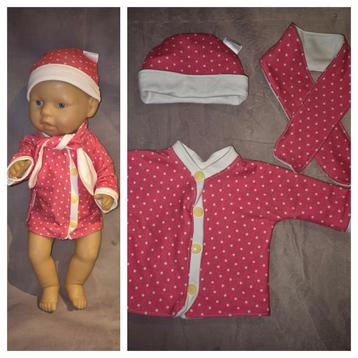 Winterset jas muts sjaal fuchsia roze beschikbaar voor biedingen