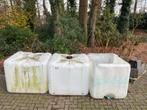 IBC Vaten 1000L - Leeg, Tuin en Terras, Regentonnen, Kunststof, Gebruikt, Met kraantje, 150 liter of meer