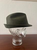 Vintage viltband gleufhoed groen Jean Gilbert. Maat 58., Hoed, Ophalen of Verzenden, Zo goed als nieuw, 58 of 59 cm (L, 7¼ of ⅜ inch)