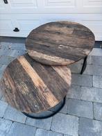 Tafelset Mango hout rond, Huis en Inrichting, Gebruikt, 50 tot 100 cm, Rond, Ophalen of Verzenden