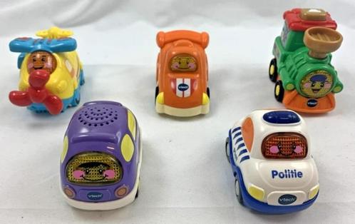 Vtech Toet Toet Auto's Politie Bus Vliegtuig Trein 5 Stuks, Kinderen en Baby's, Speelgoed | Vtech, Zo goed als nieuw, 6 maanden tot 2 jaar