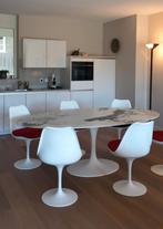 90 x 180 tot 244 x 137 tulipe tafels ,stoelen eero saarinen, Mid century, Overige kleuren, Nieuw, Ophalen of Verzenden