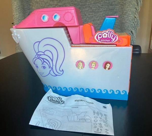 Polly Pocket cruiseship compleet en als nieuw, Kinderen en Baby's, Speelgoed | Poppenhuizen, Zo goed als nieuw, Poppenhuis, Ophalen of Verzenden