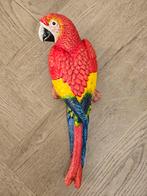 WANDDECORATIE PAPAGAAI 35 CM , GIETIJZER , NIEUW ,TUIN, Ophalen of Verzenden, Nieuw
