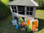 Konijnenvilla met toebehoren, Dieren en Toebehoren, Ophalen, Gebruikt, 90 cm of meer, Konijn