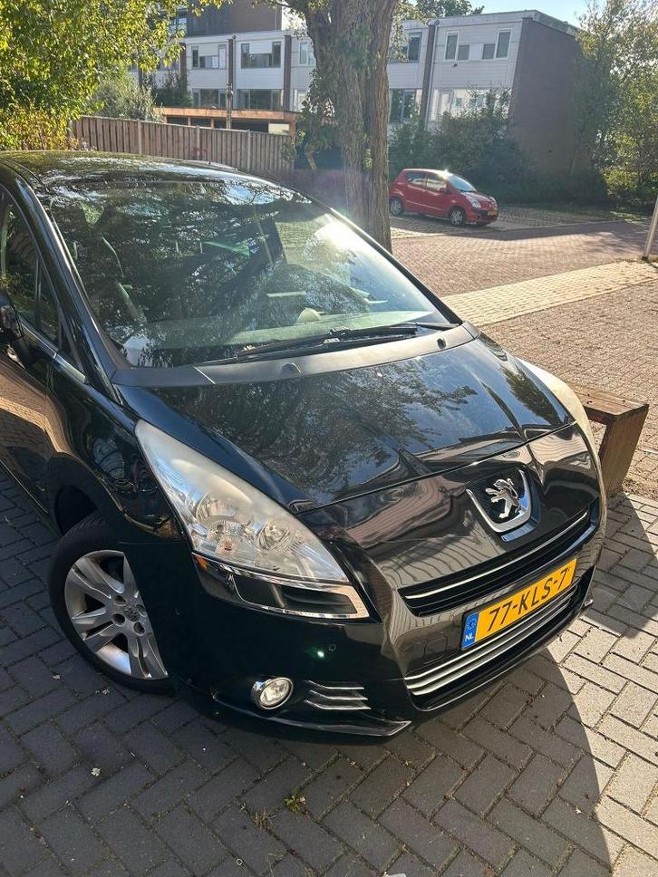 Peugeot 5008 1.6 VTI 7PL 2010 Zwart, Auto's, Peugeot, Particulier, Benzine, C, MPV, Handgeschakeld, Origineel Nederlands, Zwart