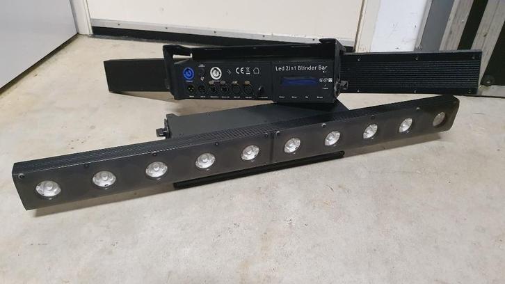 2in1 LED blinder bar - 2 stuks, Muziek en Instrumenten, Licht en Laser, Zo goed als nieuw, Licht, Geluidgestuurd, Kleur, Stroboscoopeffect