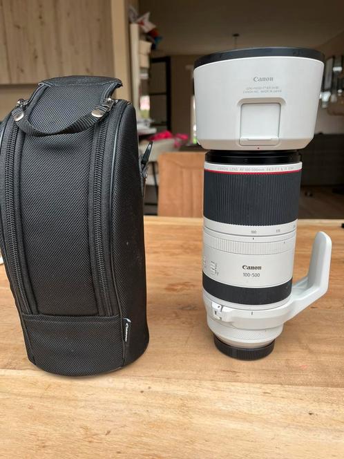 Canon RF 100-500mm F/4.5-7.1L IS USM, Audio, Tv en Foto, Fotografie | Lenzen en Objectieven, Zo goed als nieuw, Telelens, Ophalen