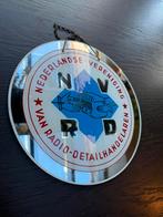 Radio Reclame bord glas etalage bekend van emaille bord, Verzenden, Reclamebord