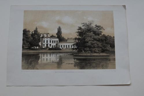 SOESTDIJK TUIN ACHTERZIJDE PALEIS Litho P.A. Schipperus GC01, Antiek en Kunst, Kunst | Litho's en Zeefdrukken, Verzenden