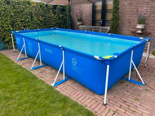 Intex Zwembad 4,5 x 2,2 x 0,8 m inclusief Zandfilter, Tuin en Terras, Zwembaden, Zo goed als nieuw, Minder dan 80 cm, 200 tot 400 cm