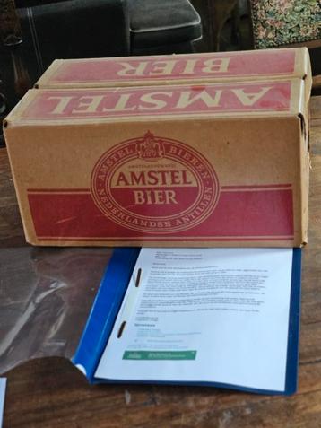 Amstel Heineken reclame reclamebord krat kratje doos flesje beschikbaar voor biedingen
