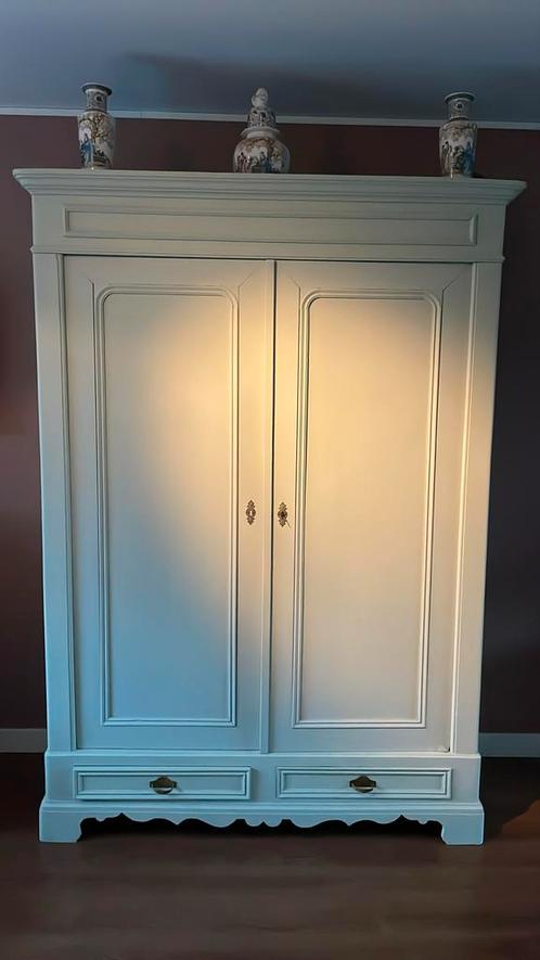 Prachtige antieke eiken kast, Huis en Inrichting, Kasten | Kledingkasten, Gebruikt, 150 tot 200 cm, 50 tot 75 cm, Ophalen of Verzenden