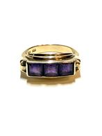 8k gouden ring met amethist, Sieraden, Tassen en Uiterlijk, Ringen, 18 tot 19, -, -, Ophalen of Verzenden