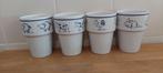 4 douwe egberts mokken / kommen . Dieren, Huis en Inrichting, Keuken | Servies, Nieuw, Ophalen of Verzenden, Kom(men), Overige stijlen
