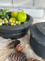 Leuke olijfbakje lsndelijk stoer en sober, Ophalen of Verzenden, Zo goed als nieuw, Rond, Hout