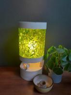 Space age vintage tafellamp, giethars,groen., Huis en Inrichting, Lampen | Tafellampen, Ophalen, Gebruikt, Minder dan 50 cm