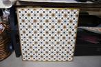 5 hippe gekleurde tafelbladen horeca terras 70x70 FEZ, Ophalen, Gebruikt