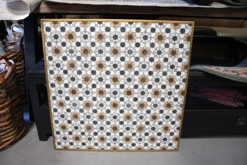 5 hippe gekleurde tafelbladen horeca terras 70x70 FEZ, Tuin en Terras, Tuinmeubel-accessoires, Gebruikt, Ophalen