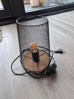 Tafellamp hout zwart, excl. gloeilamp, Ophalen of Verzenden, Gebruikt, Hout, Minder dan 50 cm