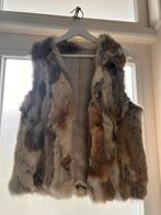 Konijnenbont bodywarmer - One Size, Kleding | Dames, Bodywarmers, Ophalen of Verzenden, Gedragen, Maat 38/40 (M), Beige