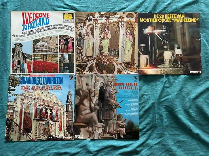 7 LP's Draaiorgel (ook per stuk te koop), Cd's en Dvd's, Vinyl | Pop, Gebruikt, 1960 tot 1980, 12 inch, Ophalen of Verzenden