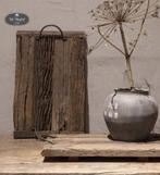 Oud houten railway dienblad mt S hout stoer sober landelijk, Verzenden, Nieuw