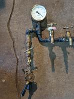 Vintage kapstok van koperen kranen unicum steampunk, Gebruikt, X, Minder dan 100 cm, Metaal