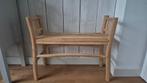 Houten bankje - 80x65x30.5 cm, Ophalen, Bruin, Hout, Eén