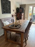 Eethoek, 3 stoelen, 1 bank, Ophalen, Zo goed als nieuw, Minder dan 4 stoelen