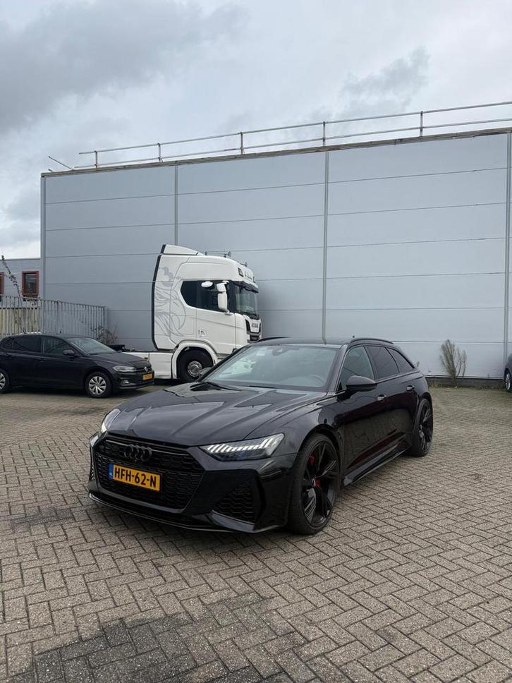 Audi A6 RS6 Tfsi Quattro 600pk Tiptronic 2020 Zwart, Auto's, Audi, A6, 360° camera, 4x4, ABS, Achteruitrijcamera, Adaptieve lichten