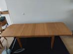 Houten Eettafel uitschuifbaar, Huis en Inrichting, Tafels | Eettafels, Ophalen of Verzenden, Zo goed als nieuw, Rechthoekig, 50 tot 100 cm