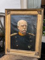 Schilderij van Otto von Bismarck op leder geschilderd / WW1, Antiek en Kunst, Kunst | Schilderijen | Klassiek, Ophalen of Verzenden