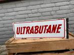 Oud Ultrabutane emaille Reclamebord 1952, Reclamebord, Gebruikt, ., Ophalen of Verzenden