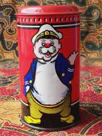 Oude post office spaarpot uit Engeland van blik 11,8 cm.