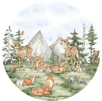 Muursticker Cirkel Bos Forest Baby's Designed4Kids beschikbaar voor biedingen