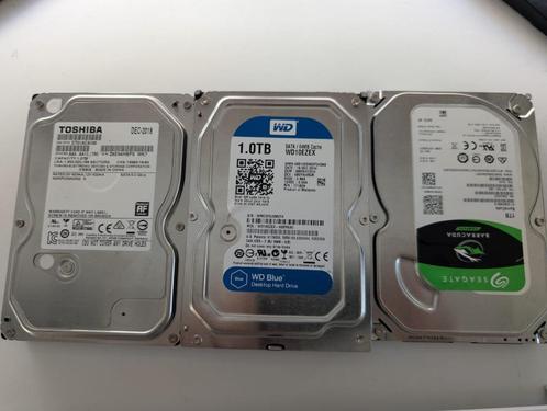 Diverse 1TB HDD's, Computers en Software, Harde schijven, Gebruikt, Desktop, Intern, HDD, SATA, Ophalen of Verzenden