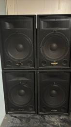 Speakerset monitoren 4 Phonic met Behringer versterker, Ophalen of Verzenden, Zo goed als nieuw, Overige merken