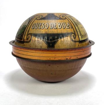 Blik van H.J. Wijsmans & Zonen, Edammer kaasvorm, ca. 1910,  beschikbaar voor biedingen
